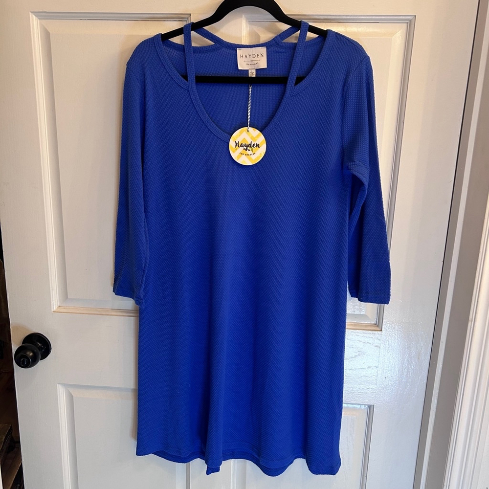 Hayden Los Angeles Women's Dress, Size L, Blue